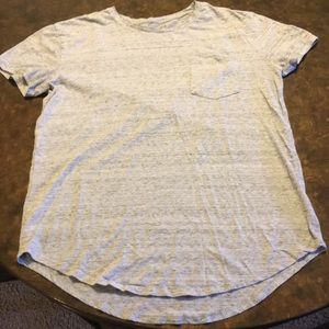 Gray Long-Line T-Shirt